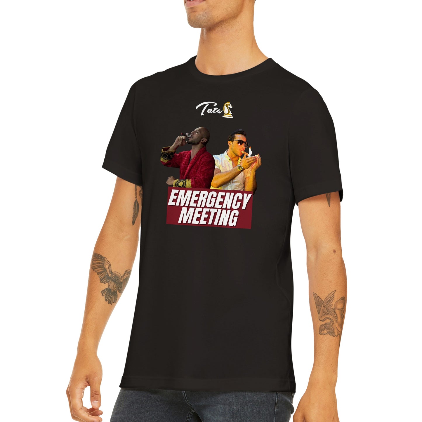 Andrew & Tristan Tate | Smoking Cigars | EMERGENCY MEETING | Podcast | Classic Unisex Crewneck T-shirt