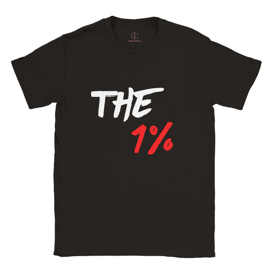 The 1 Percent, Motivational Quote, Entrepreneurship, Classic Unisex Crewneck T-shirt
