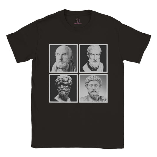Legendary Stoics, Seneca Chrysippus Aurelius Epiktet Classic Unisex Crewneck T-shirt
