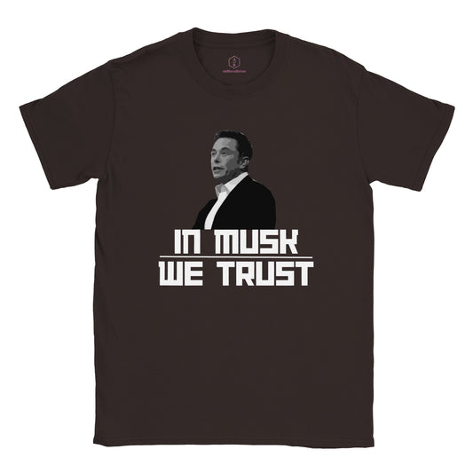 In Musk We Trust Elon Musk Classic Unisex Crewneck T-shirt