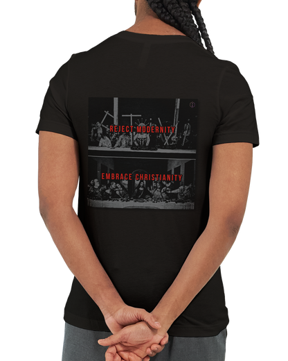 Reject Modernity Embrace Christianity | Christian Premium Unisex Crewneck T-shirt